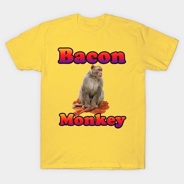 Bacon Monkey T-Shirt by Galactic Happy Hour